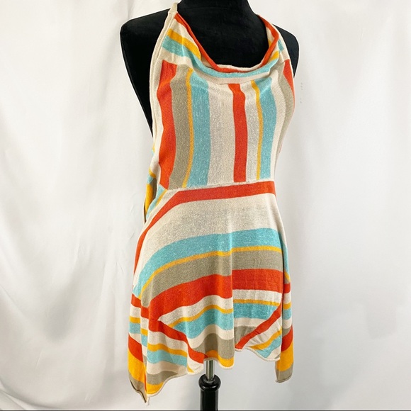 Nanette Lepore Stripe Cover Up Apron - Picture 2 of 5